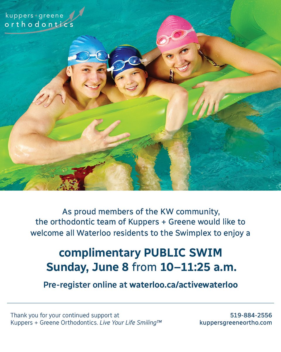 Tag some friends for water fun this weekend! 

Let's start summer off right with the first free swim of the season, courtesy of Kuppers + Greene Orthodontics.

Book your spot for Sunday morning: bit.ly/4f2KzSd
