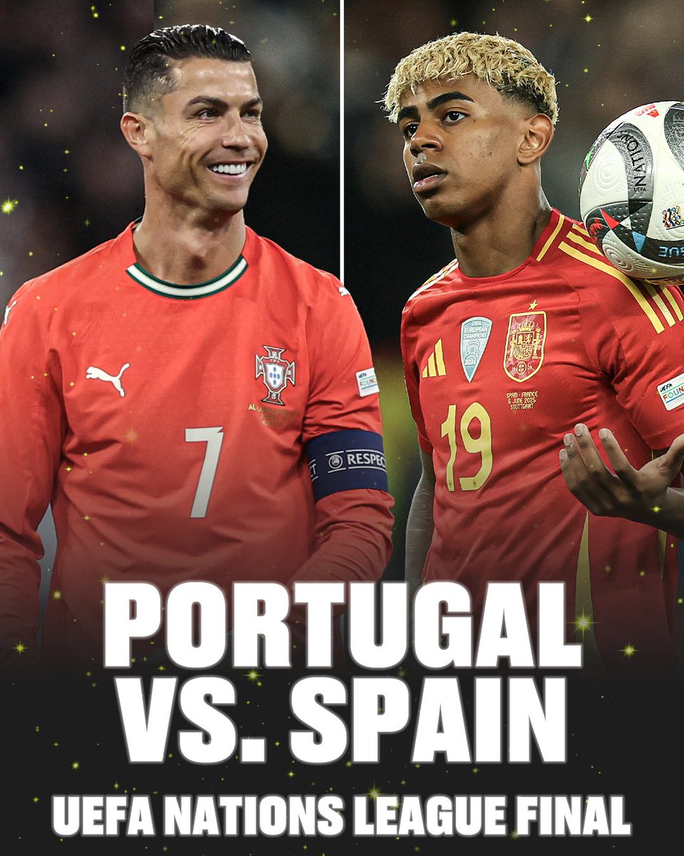 PORTUGAL VS. SPAIN FOR THE NATIONS LEAGUE FINAL 🇪🇸🇵🇹

First time Cristiano Ronaldo and Lamine Yamal face-off 🍿