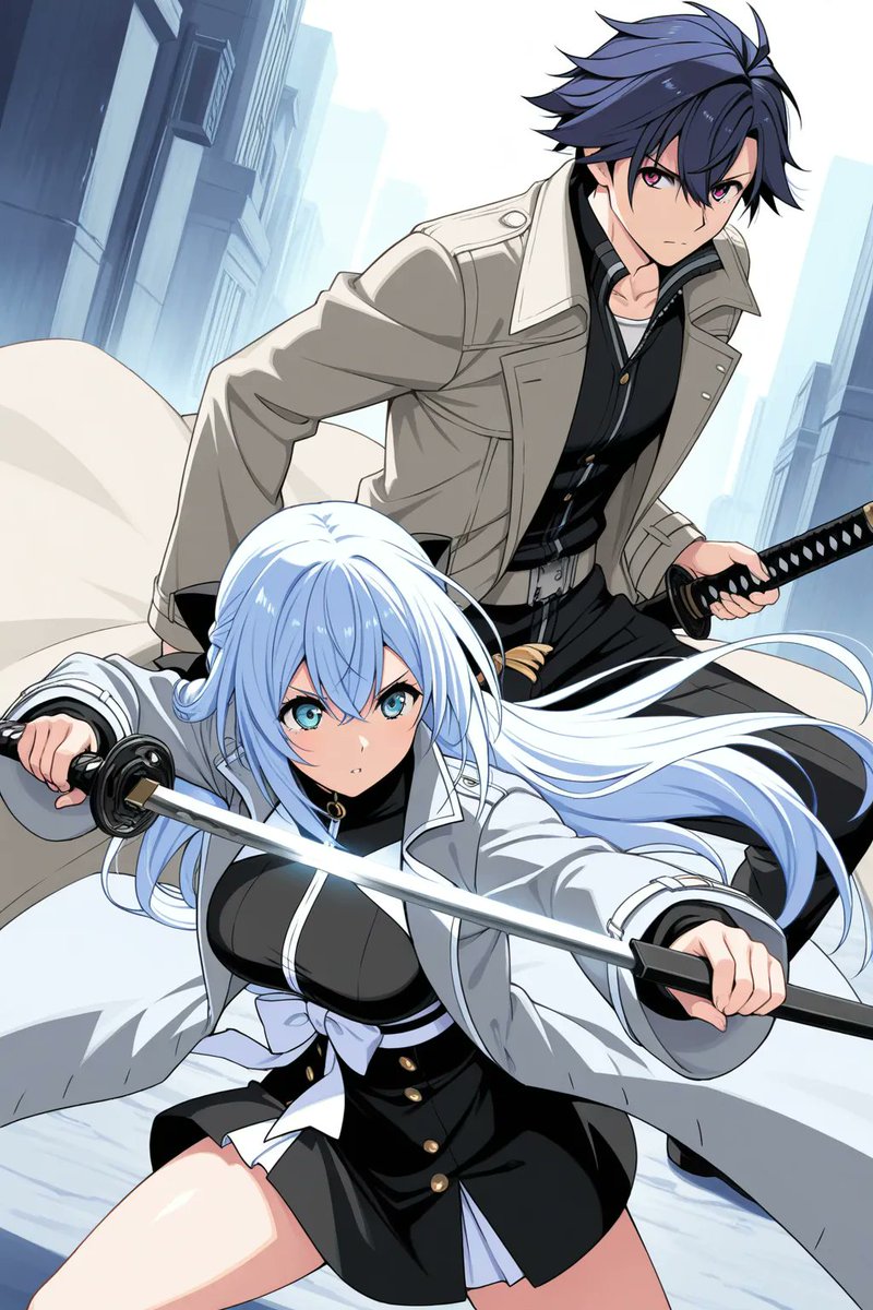 最想看到的共斗画面，希望界之轨迹2中可以实现
#Rean Schwarzer
#Shizuna Rem Misurugi 
#リィン・シュバルツァー 
#シズナ・レム・ミスルギ 
#閃の軌跡
#界の軌跡