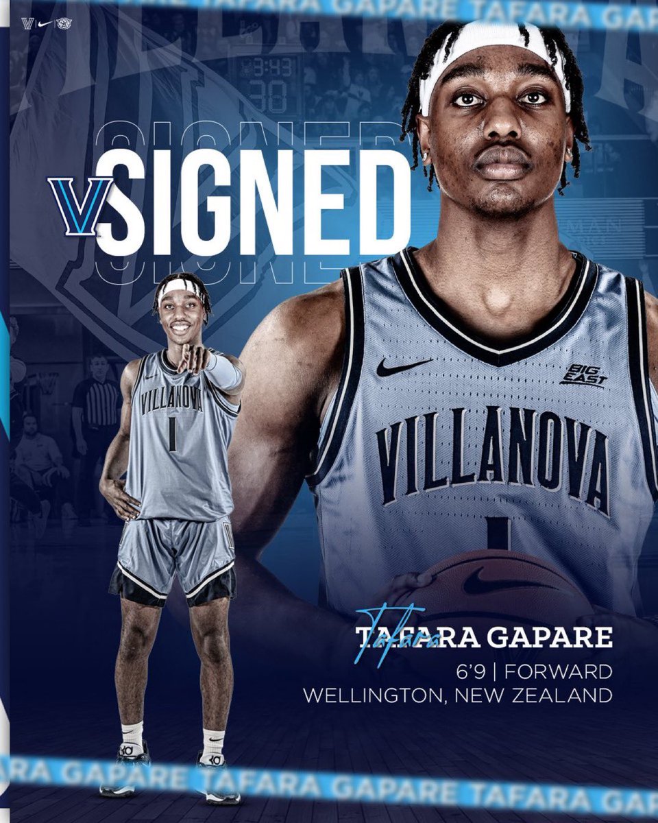 Let’s welcome Tafara Gapare to the Nova Nation! ✌️ 

Tafara adds a different element to our team. He can do a multitude of things defensively and can get his teammates easy looks as well. #GoNova