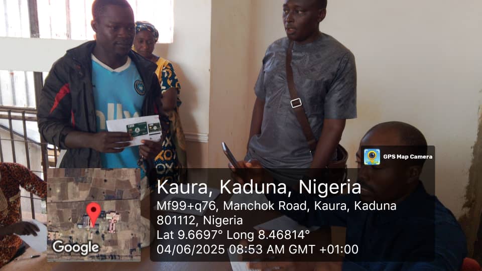 KADSIPA's tweet photo. On Wednesday, 4th June 2025, the NASSP-SU (Renewed Hope Conditional Cash Transfer) card distribution team reached Kaura LGA.
The programme continues to reach Poor and Vulnerable Households across Kaduna State.
#KADSIPA #NASSP #NSIP https://t.co/LqXDr6mT1w