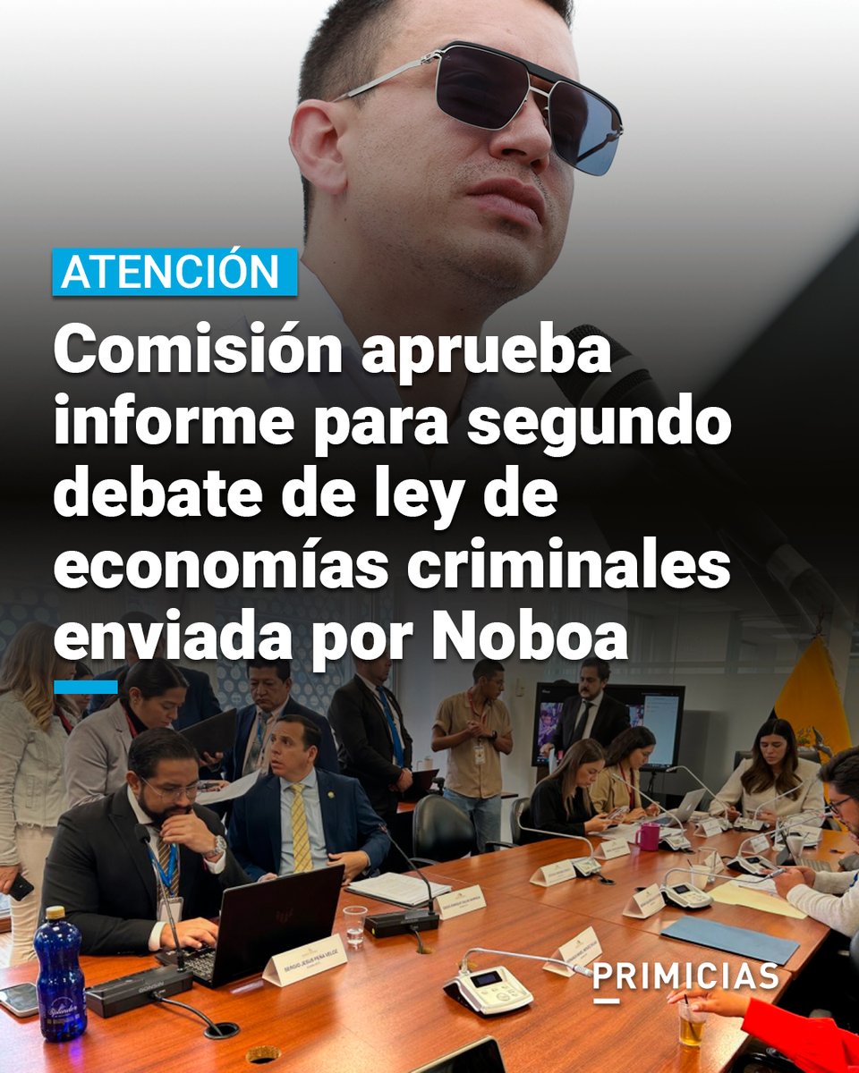 Con votos de asambleístas de ADN, y también de la Revolución Ciudadana, se aprobó el informe de la ley de economías criminales. El documento incluye evaluaciones periódicas a policías para su depuración. prim.ec/i80f50W5bg3