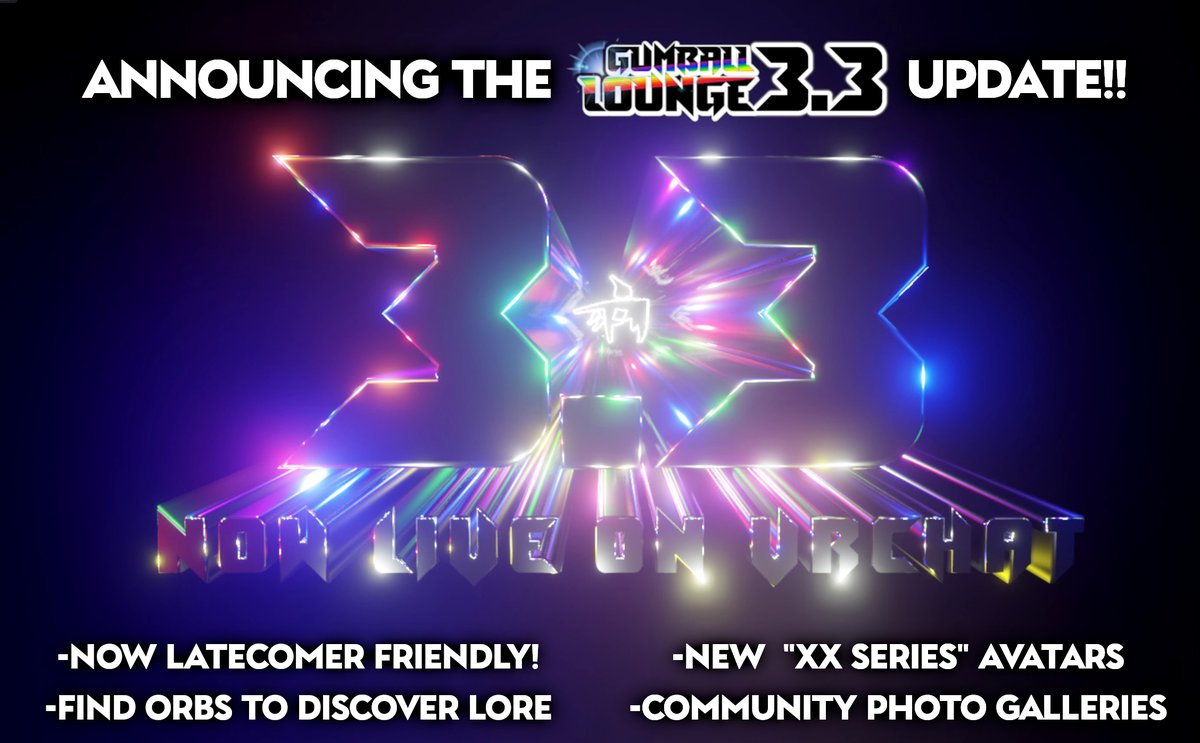 MAJOR GUMBALL LOUNGE UPDATE!!! Check it ouuuuutttttt!!! 😍🥳🌈 #vrchat #MetaQuest <a href="/VRChat/">VRChat</a>