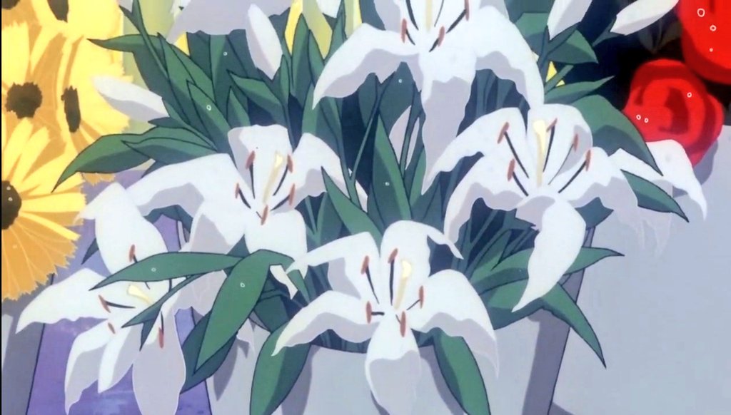 Como no hay Switch 2, sigamos con Noir. Los primeros capítulos son tipo "Monster of the week", pues conocían al objetivo que tenían que matar o a sus familiares. En este hermoso capítulo resalta el sentimentalismo por unas flores, la azucena belladonna y se discute su veneno😲