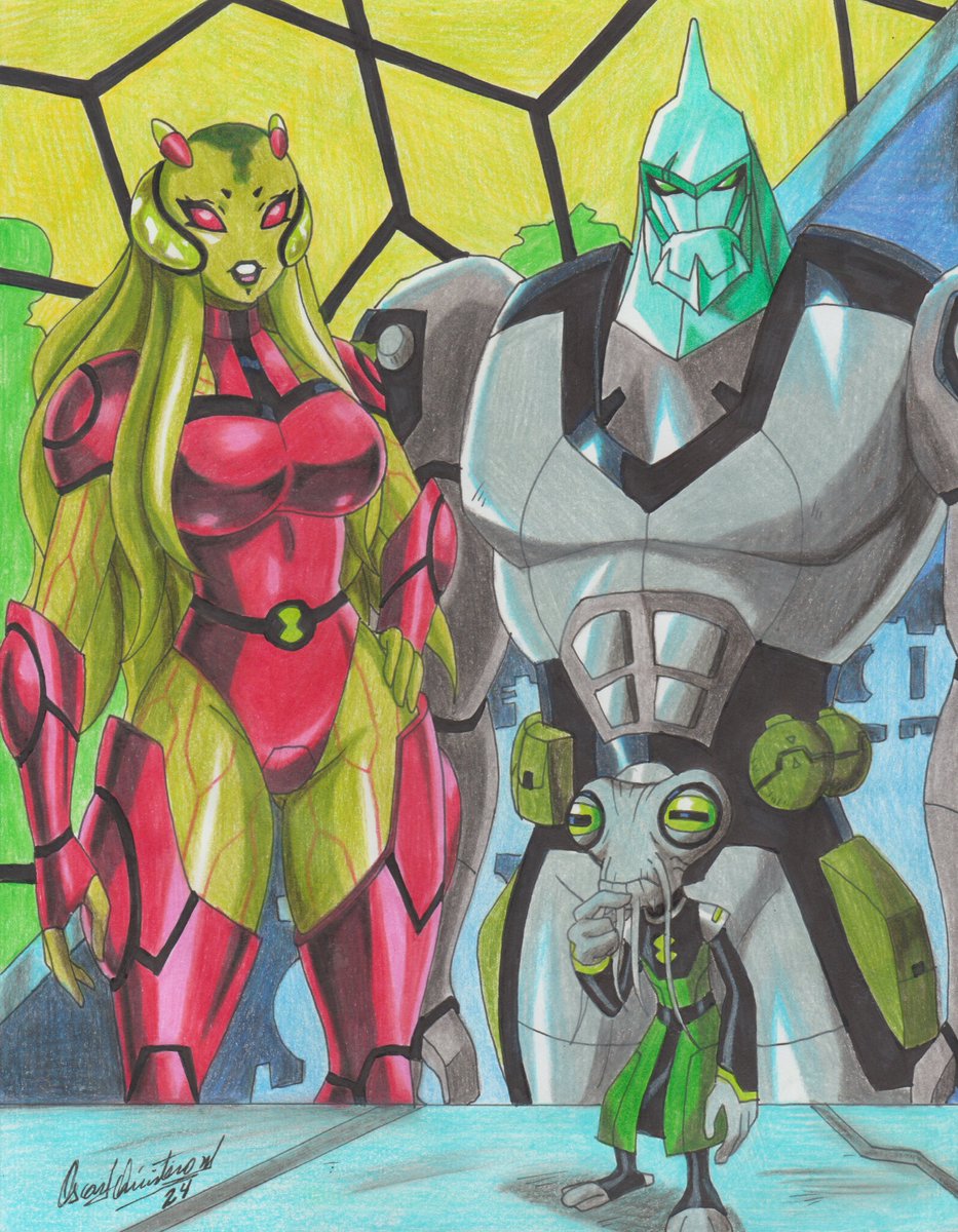 OscarjQuint2892's tweet photo. Myaxx, Tetrax y Azmuth #Ben10 #Myaxx #Tetrax #Azmuth https://t.co/r42ToRAWdv