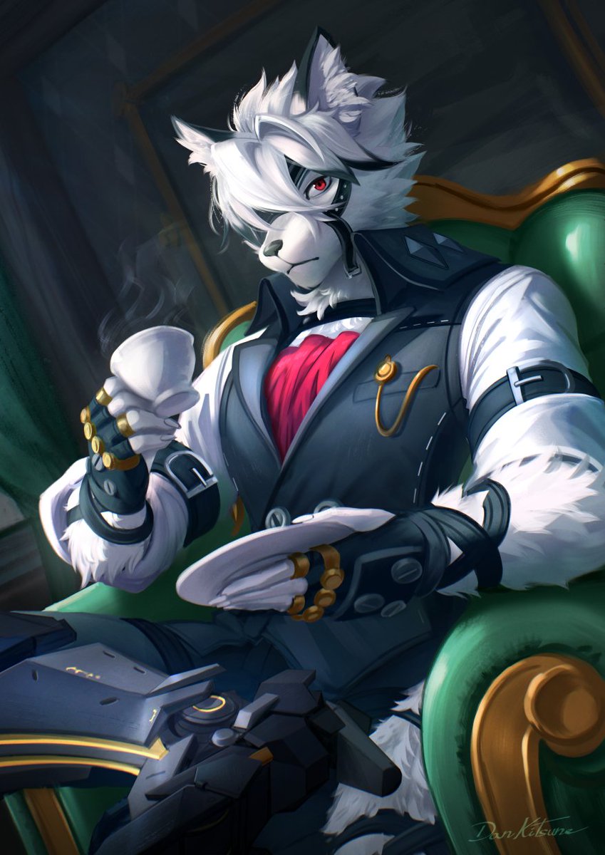 Von Lycaon having a little break. Don't disturb him! Winner of last month's fanart poll