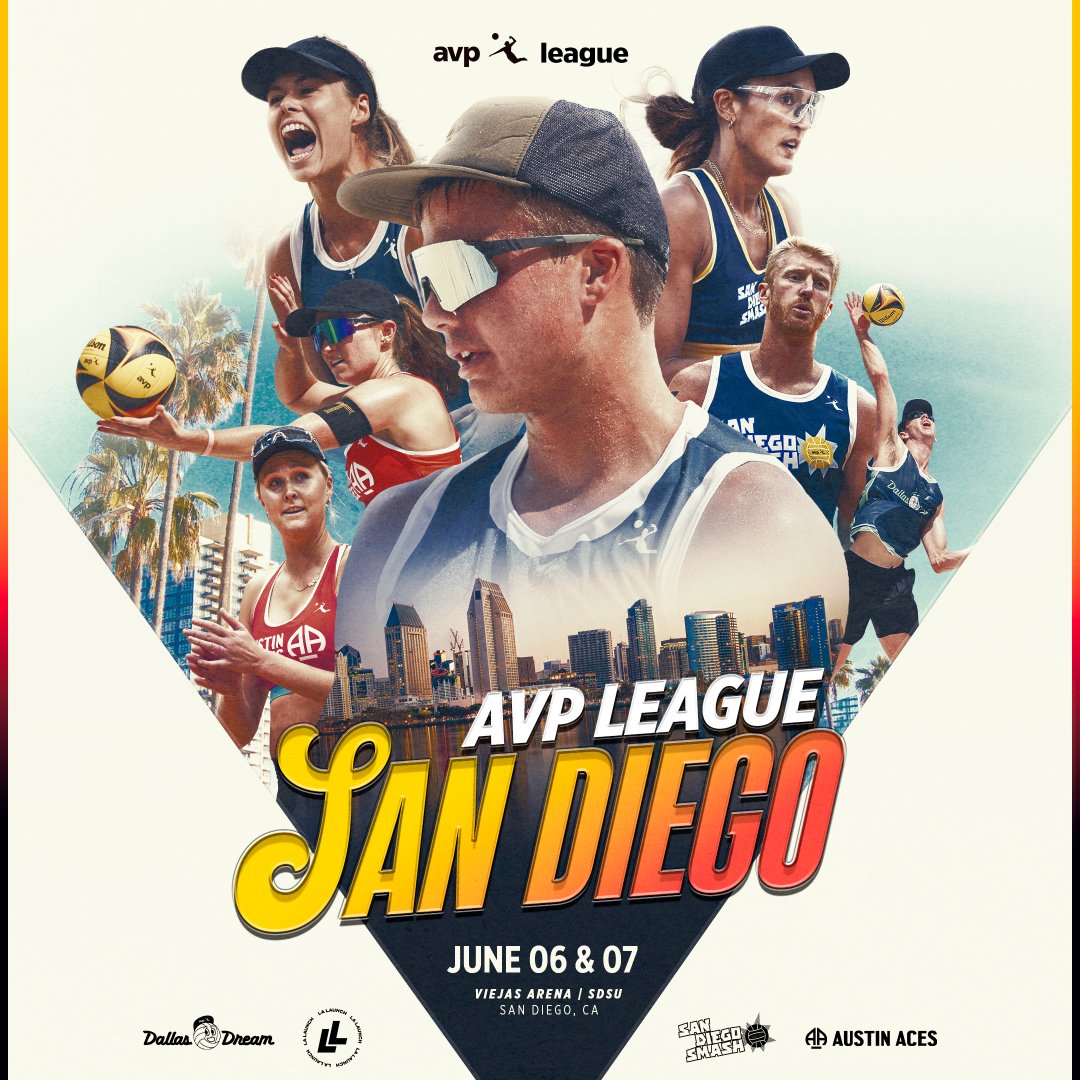 AVP League is back at Viejas Arena! ⁠
⁠
Don't miss your chance to see the reigning AVP League Champions - the San Diego Smash - as well as the L.A. Launch, Dallas Dream, and Austin Aces! ⁠
⁠
Get tickets and more info at the link below 🔗⁠
avp.com/event/2025leag…