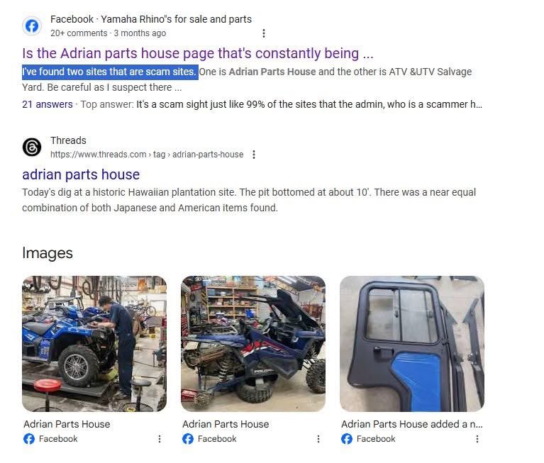 Make this guy famous. 

facebook.com/share/15sS6yXm…

#scammer #polaris #parts #facebook