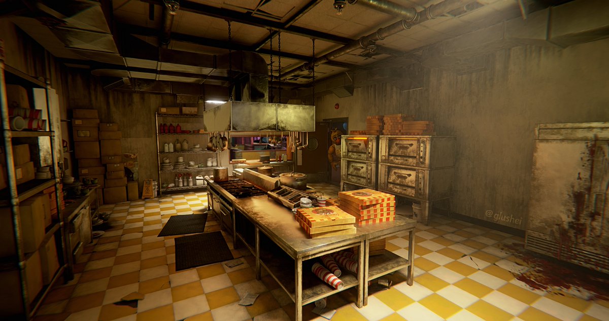 glushei's tweet image. DBD Freddy&apos;s Pizzeria renders
