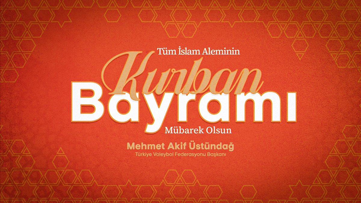 Milletçe birlik ve beraberliğimizi pekiştirdiğimiz Kurban Bayramı’nın hepimize sağlık, huzur ve mutluluk getirmesini temenni ediyorum. Bayramımız mübarek olsun.