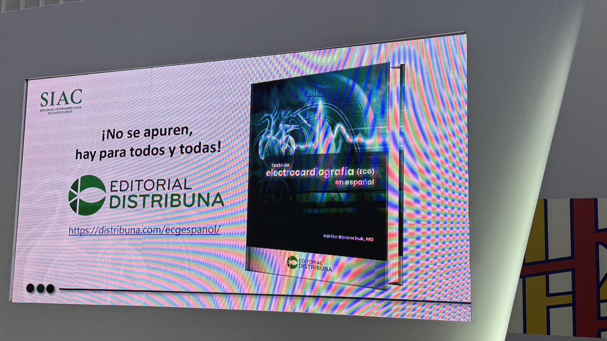 Gonzalo Perez (@gonzaeperez) on Twitter photo Presentación de un nuevo libro de #ECGfirst en español
Gran trabajo de <a href="/adribaran/">Adrian Baranchuk MD FACC FRCPC FCCS FSIAC</a> con participación de grandes profesionales
Un honor haber participado junto a <a href="/CardioBornan/">Norberto Bornancini</a> <a href="/JulianColla_/">Julián Colla</a> y <a href="/cardiologiamn/">Mariano Napoli Llobera</a>
#CongresoSIAC Presentación de un nuevo libro de #ECGfirst en español
Gran trabajo de <a href="/adribaran/">Adrian Baranchuk MD FACC FRCPC FCCS FSIAC</a> con participación de grandes profesionales
Un honor haber participado junto a <a href="/CardioBornan/">Norberto Bornancini</a> <a href="/JulianColla_/">Julián Colla</a> y <a href="/cardiologiamn/">Mariano Napoli Llobera</a>
#CongresoSIAC