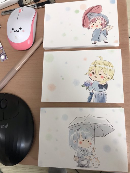 おまけ品の梅雨グラポストカード 
