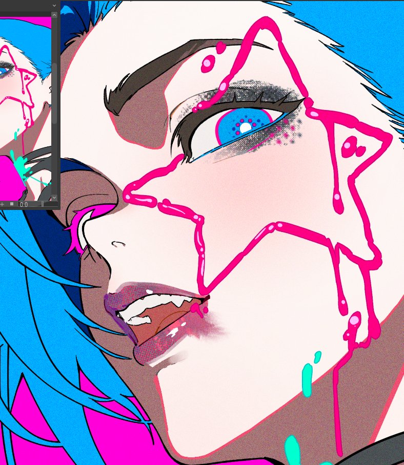 wip⭐️

Attempting a more semi-realistic style to match with Jinx's face in Arcane. 
It's so different from usual I am kinda stressing!!!

I want to draw many different types of faces! I'll keep practising until I am confident &gt;u&lt;)9