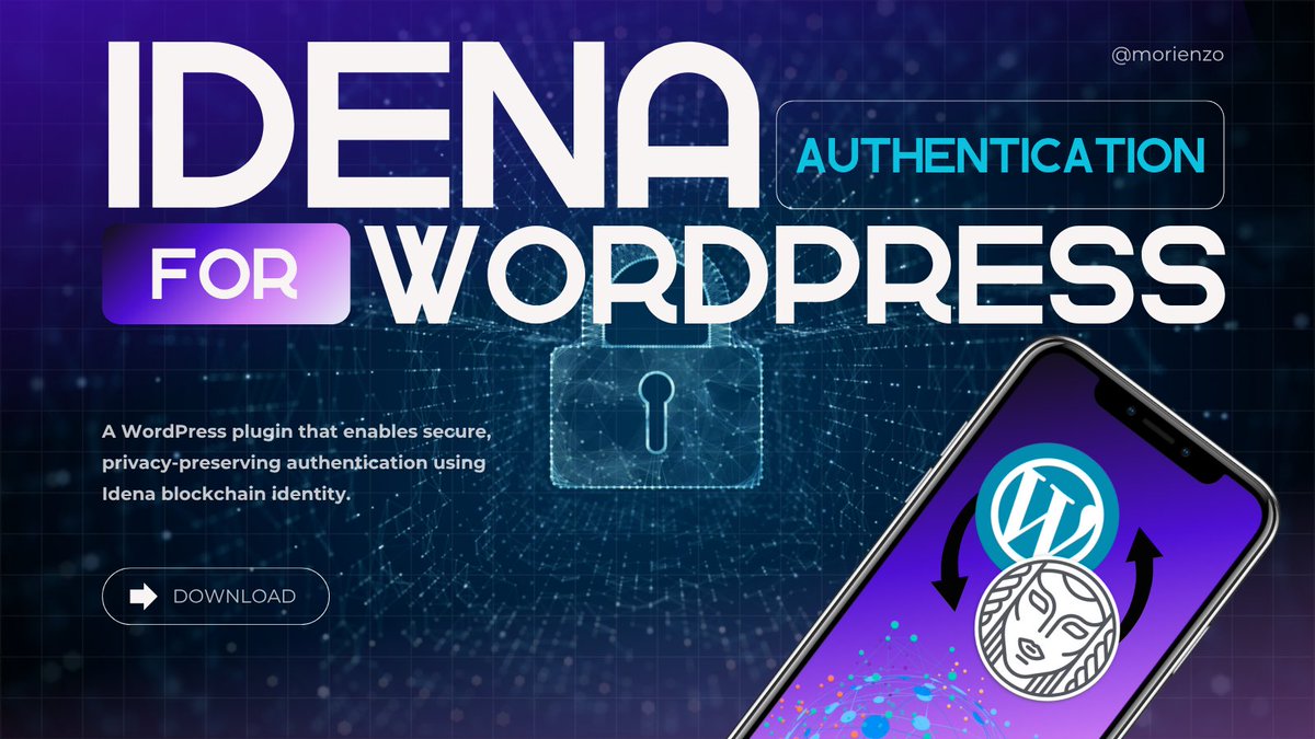 🚀 Just launched: <a href="/WordPress/">WordPress</a> + <a href="/IdenaNetwork/">Idena</a>  Authentication plugin!

✅ One-click login with blockchain identity
✅ No passwords needed
✅ Proof-of-person verification

Say goodbye to bots and fake accounts on your WordPress site 🤖❌

👉 github.com/morienzo/wp-id…