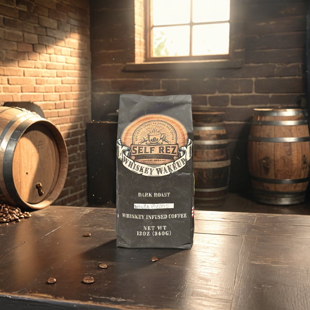 🌟 Indulge in the Perfect Union of Craft Coffee &amp; Fine Whiskey!🌟 

Experience the unique flavors of our whiskey-infused coffee, where premium beans are carefully soaked in authentic prohibition rye whiskey. Expect delightful notes of caramel, oak, and a hint of vanilla in every