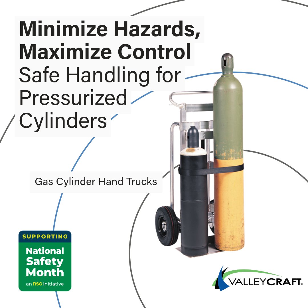 ValleyCraftInd's tweet photo. Safety is more than policy. It’s equipment that works as hard as your team. Our gas cylinder hand trucks are designed to secure, stabilize, and simplify pressurized cylinder transport. Built tough, made in the U.S.A., and backed by Valley Craft. https://t.co/wE7i2uTLlA