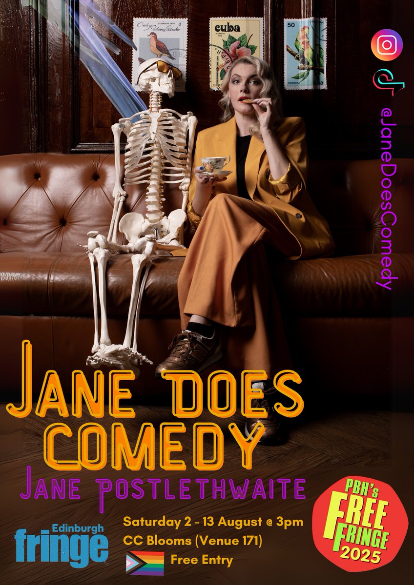 Heading to <a href="/edfringe/">Edinburgh Festival Fringe</a> this August? Come check out my show from 2-13th August at 3pm in <a href="/CCBloomsBar/">CC Blooms</a> It's free!! There WILL be carabiners.  Details at edfringe.com/tickets/whats-…