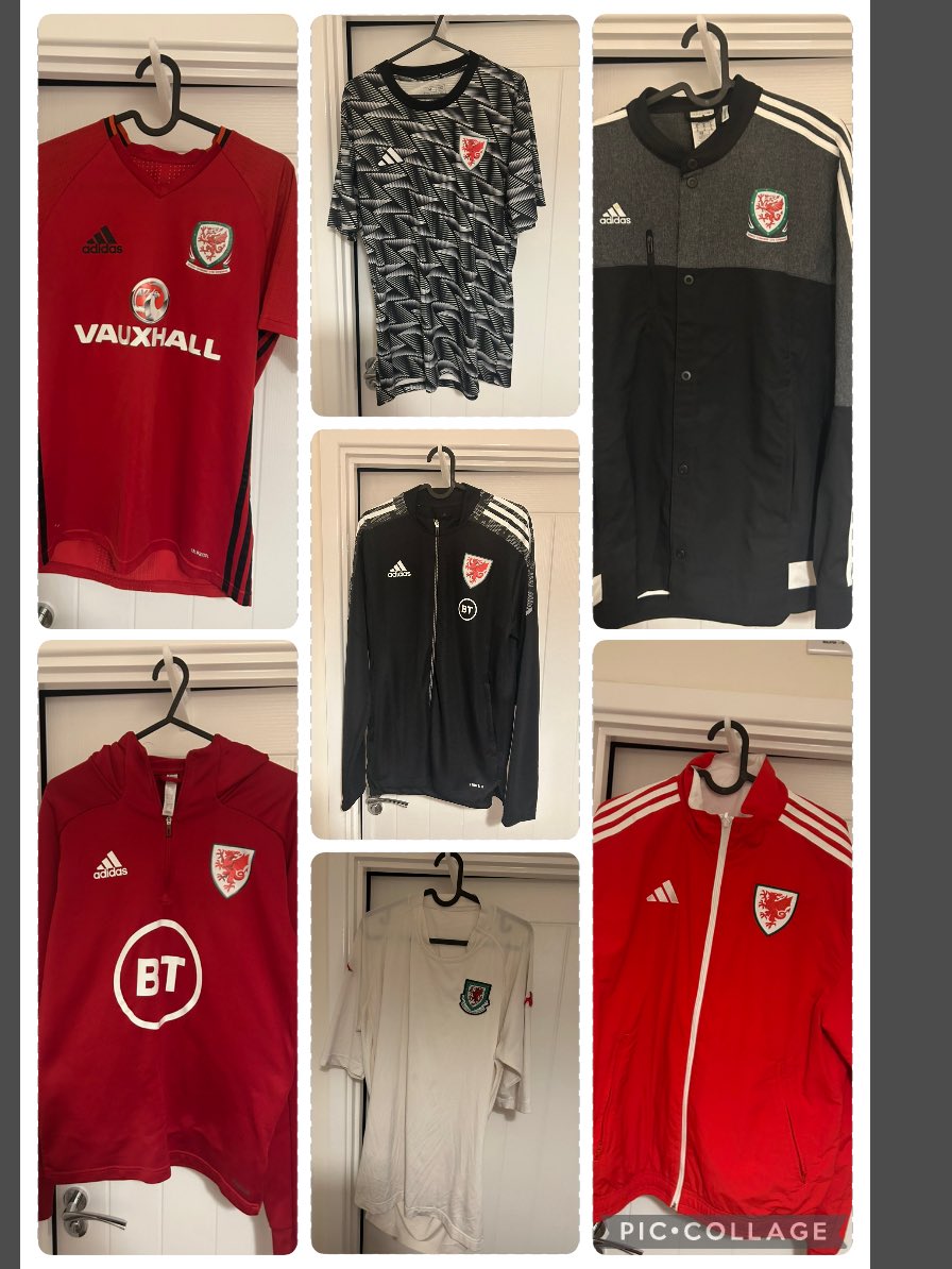Wales football shirts 🚨 

Drop a message for size and price….. 

Will be cheap to clear 

🏴󠁧󠁢󠁷󠁬󠁳󠁿 🏴󠁧󠁢󠁷󠁬󠁳󠁿