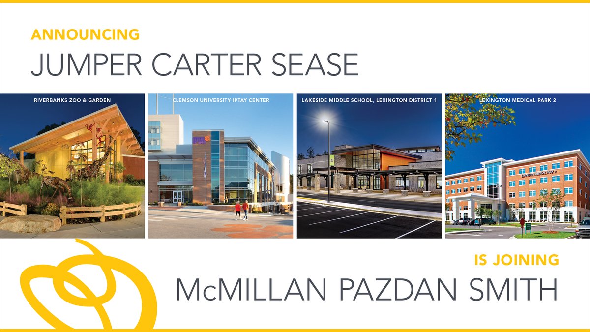 BREAKING NEWS: South Carolina’s Longest-Practicing Architecture Firm, Jumper Carter Sease, has joined McMillan Pazdan Smith! Read more: hubs.li/Q03qZY140