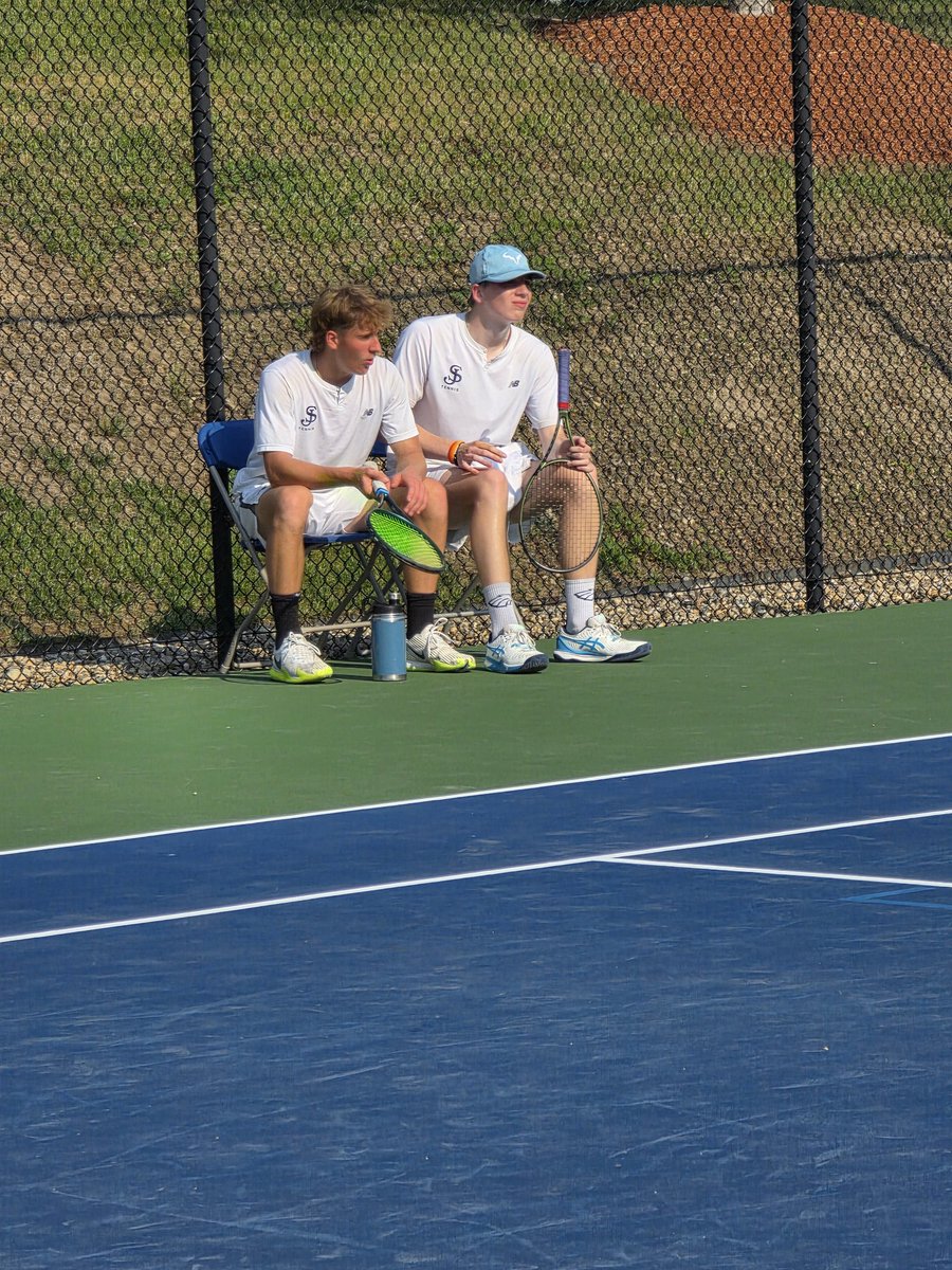 Prep and Needham underway. The Eagles took the first set in all 5 matches.