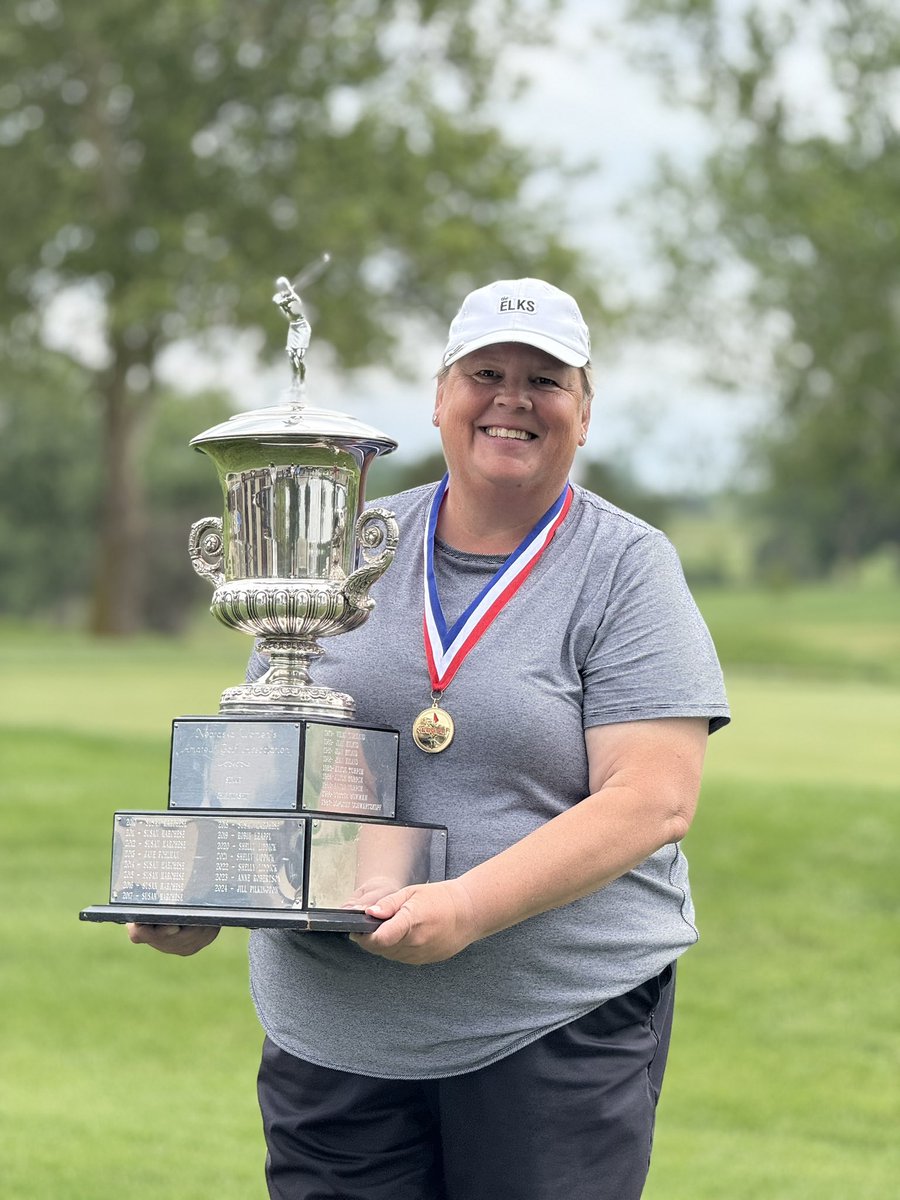 🏆 The 47th Nebraska Women’s Senior Amateur Champion 🏆
Anne Robertson of Columbus wins her second title! 🔥
With a 157 (+13) total, she captures the title once again after winning in 2023. 👏🏌️‍♀️
📍Beatrice Country Club