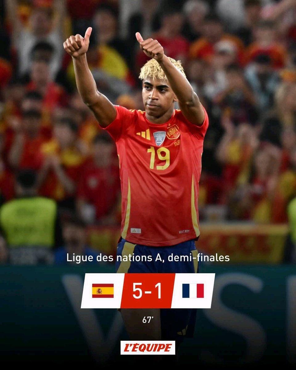 Félicitation à l'équipe d'Espagne.
Une victoire méritée.
<a href="/Bobkiaka97/">BOB👷🚧🏗️🇨🇩</a>