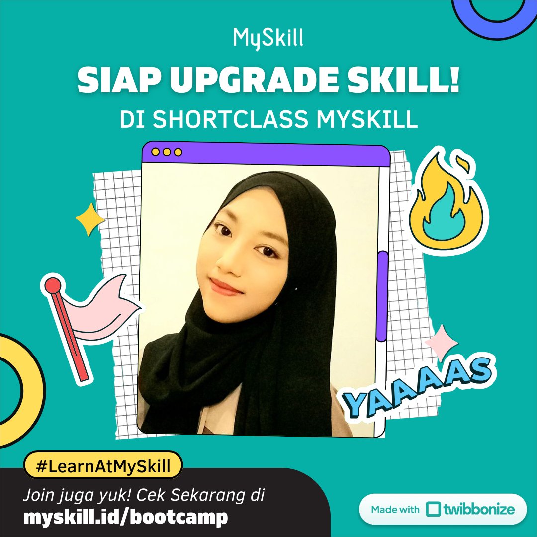 anisya_reny's tweet photo. Hi, I’m Reny, aku ikutan Short Class, program kelas gratis dari @myskill_id. Kelas ini menyediakan banyak topik pilihan seperti Digital Marketing, Microsoft Excel, Data Analysis, UI/UX Design dan masih banyak lagi. Registasi di website https://t.co/gFZEwwysoz. #learnatmyskill https://t.co/PBgnQznwSk