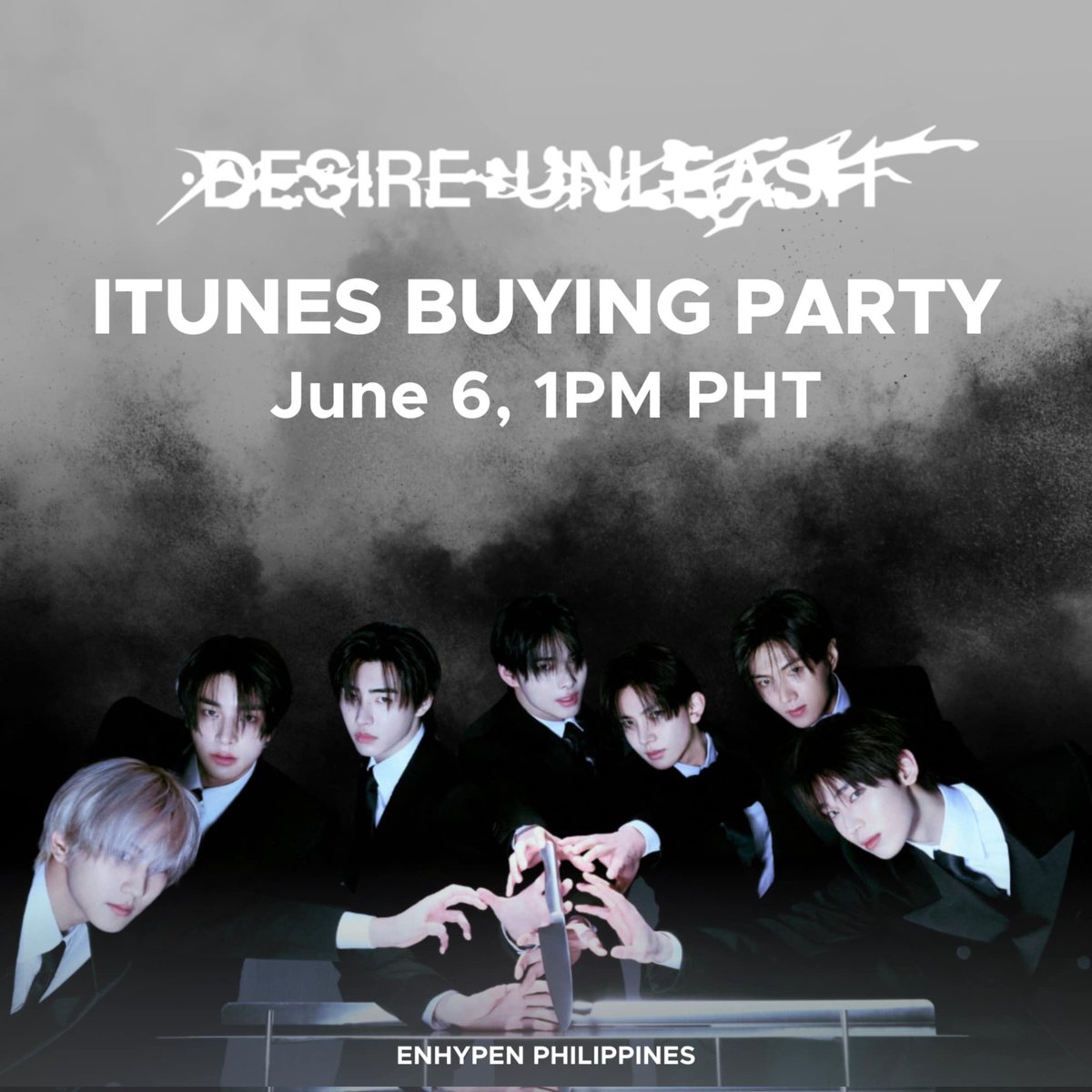 PH ENGENES, you're amazing! We already hit #1 on both the iTunes PH Songs and Albums Charts 🎉 but for the wrong tracking week 😅🫠

No worries, we've got this! Save ALL your purchases for our iTunes Buying Party TODAY, June 6th, at 1 PM PHT.

Let's ensure every purchase counts