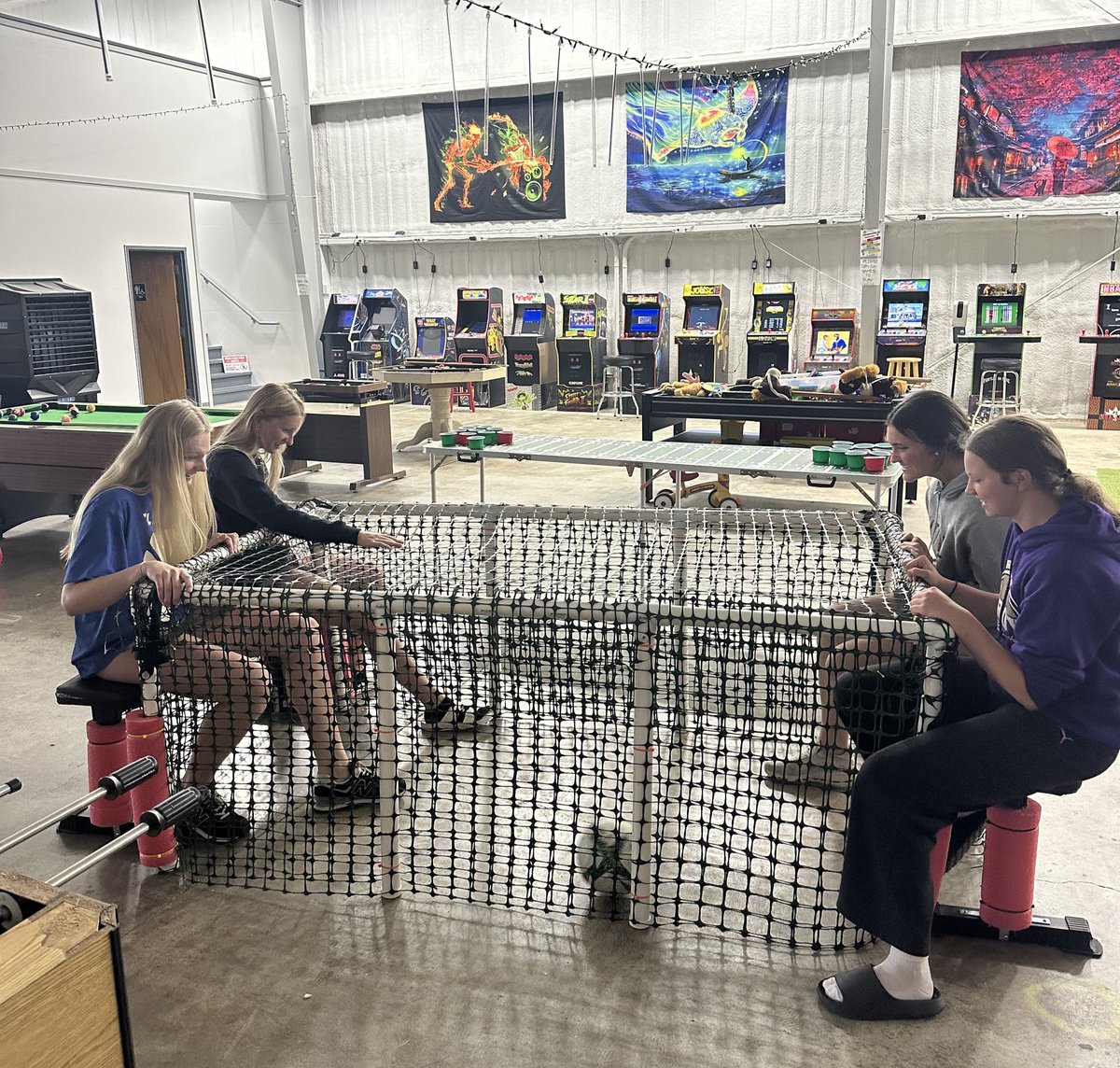 Float trip was canceled today for the start of the Licking camp so we improvised with a gaming center and movie. Looking forward to our first summer games tomorrow morning 
#PlayHardPlayTOGETHER