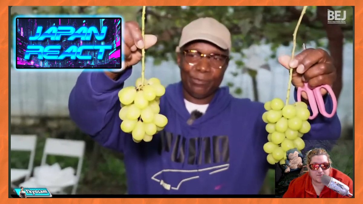 PapaTkyo's tweet photo. 🍒🌸This guy came to Japan. Started his own grape farm in the countryside. His neighbors love him. What an awesome dude. Check it out in today's Japan Reaction video!
https://t.co/rcEHfegJqN
#JapanReactionVideo #Tkyosam #JapanVideos https://t.co/EAArkUrXIb