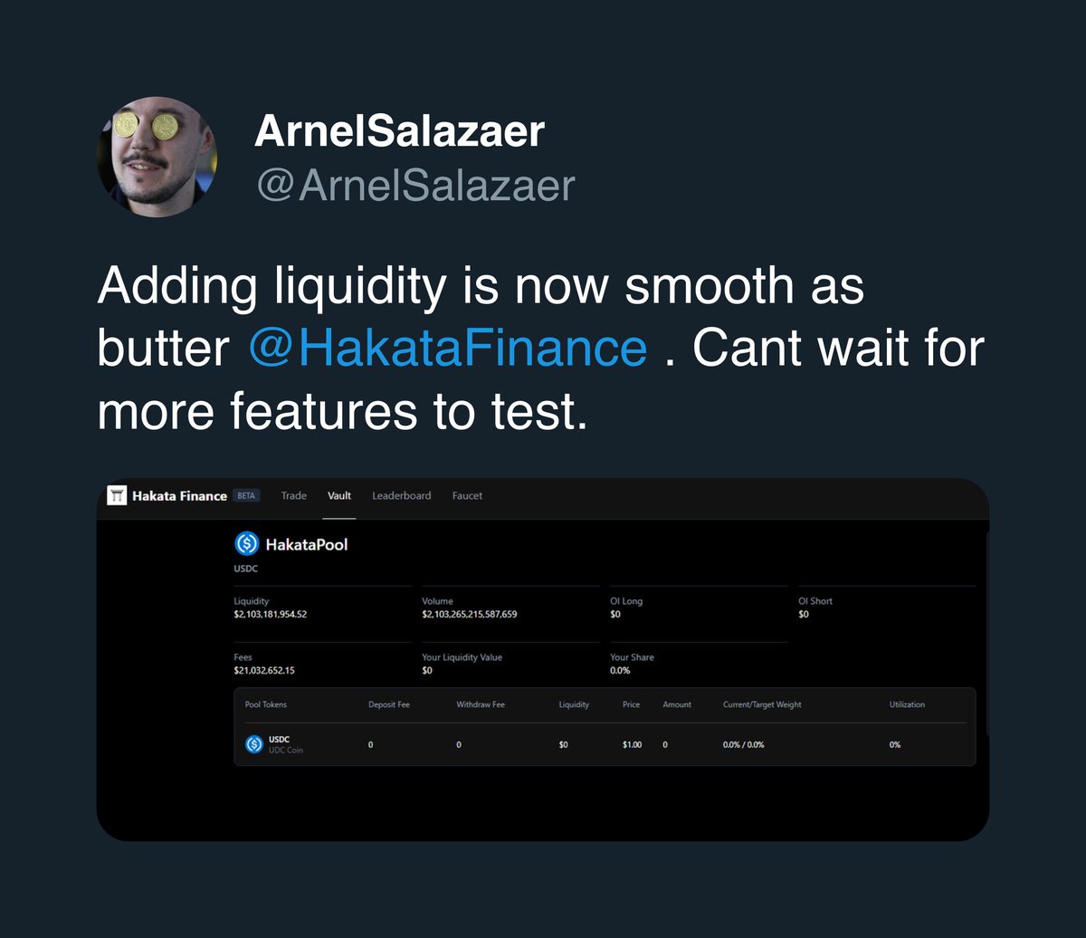 Building RWA perpetuals on <a href="/solana/">Solana</a>: 20 days post-hackathon update 🏗️

✅ 12 devnet testers giving real feedback
✅ <a href="/ArnelSalazaer/">ArnelSalazaer 🍊,💊</a>: "Adding liquidity is smooth as butter"
✅ 354 followers, $0 ad spend
✅ Leaderboard + cXP rewards shipped

$1.9B monthly RWA perp market exists