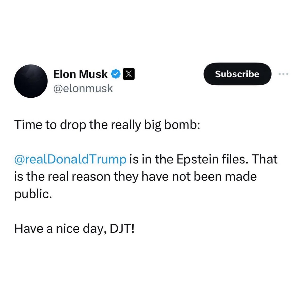 Elon is making your toxic ex look like a real angel today! 🤣
