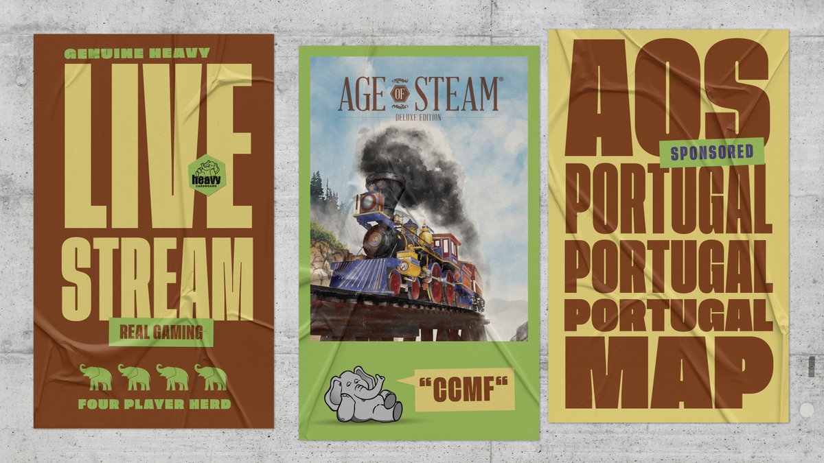 HeavyCardboard's tweet image. At 1800 EDT, we're closing out the @EagleGryphon #AgeOfSteam Kickstarter w/ @vitallacerda Portugal map.
See y'all in a few mins!
youtube.com/watch?v=o7FiUj…