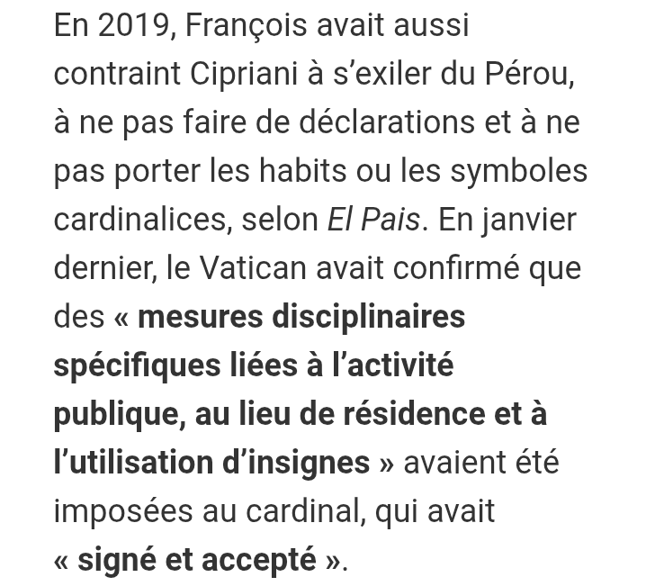 JozDire's tweet image. Couac au conclave🇻🇦

Accusé d'agression sexuelle sur mineur, le pape jésuite #Bergoglio avait pourtant forcé #JLCipriani-#Thorne à la démission, à l'exil, et interdit de revêtir ses cardinalices

Rare membre #OpusDei au conclave depuis Jean-Paul II, le revoilà au pré-conclave