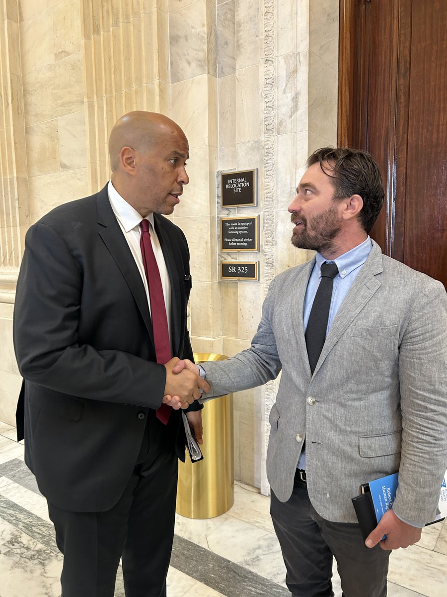 Grateful to have my dear friend, <a href="/NoahFBullock/">Noah Bullock</a>, from <a href="/Cristosal/">Cristosal</a> with us at today’s Human Rights Award ceremony. Deep thanks to our keynote speaker, <a href="/SenBooker/">Sen. Cory Booker</a>, for his unwavering support, as civil society in #ElSalvador faces persecution and criminalization under the new foreign