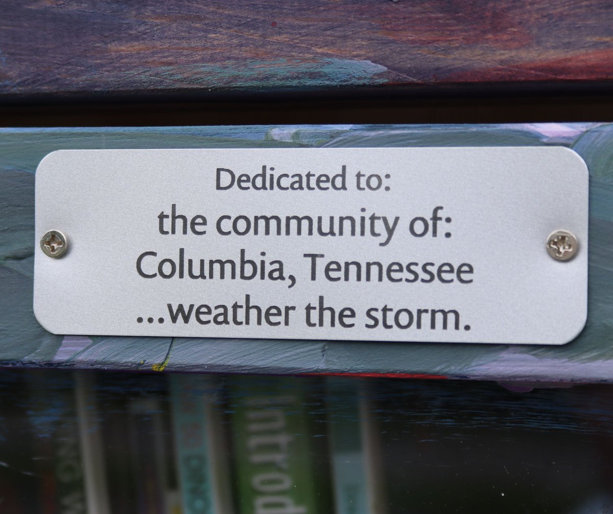 E.A. Cox Middle School is home to Maury County’s newest, “Little Free Library,” dedicated to residents impacted by the EF-3 tornado in May of 2024. A wide variety of books and toiletries are available for the community to take advantage of.

Read more: mauryk12.org/61725_2?articl…