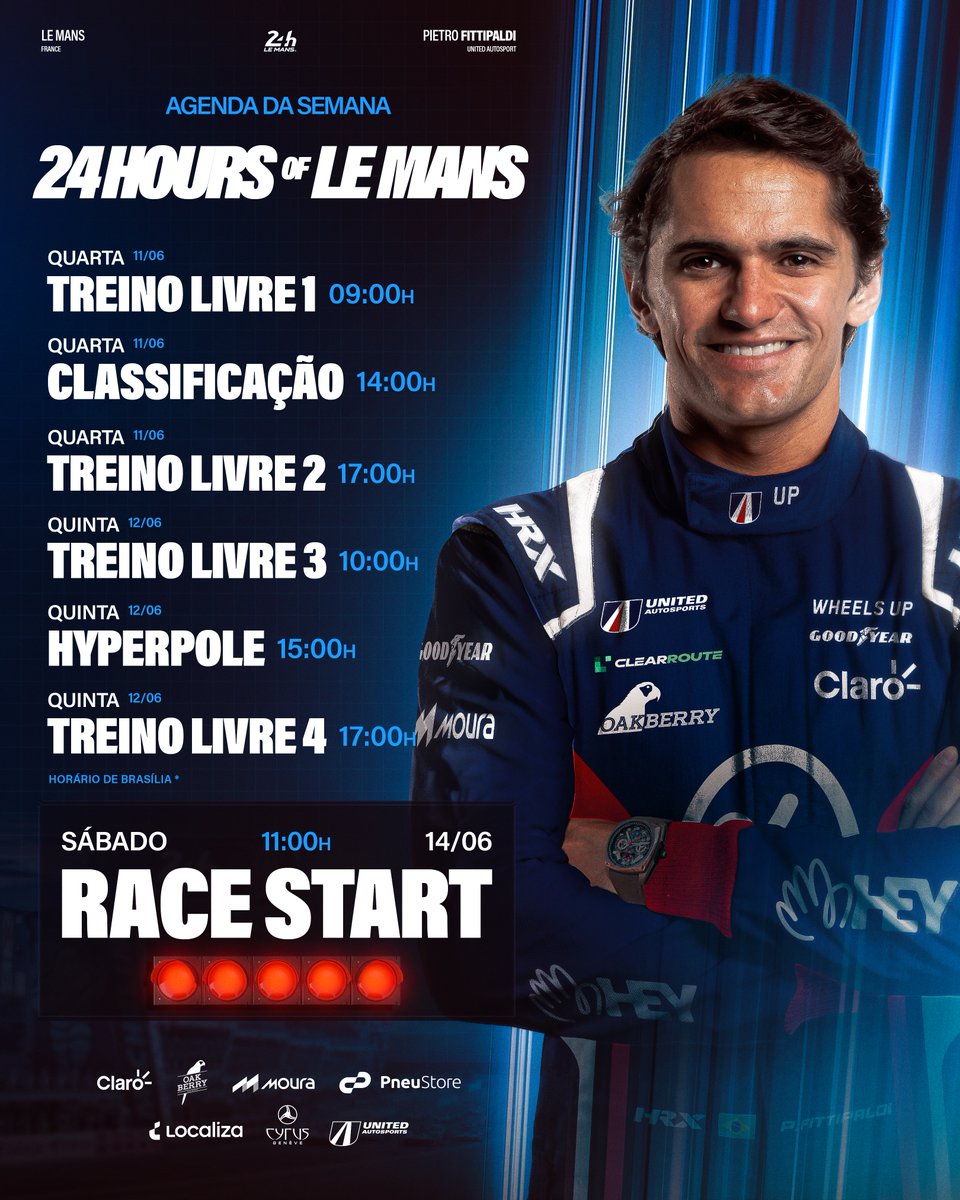 24h de Le Mans! A maior corrida do ano!

Domingo já temos atividade em pista com o #22 da United Autosports! 

#LeMans24 #WEC #LeMans #Motorsport