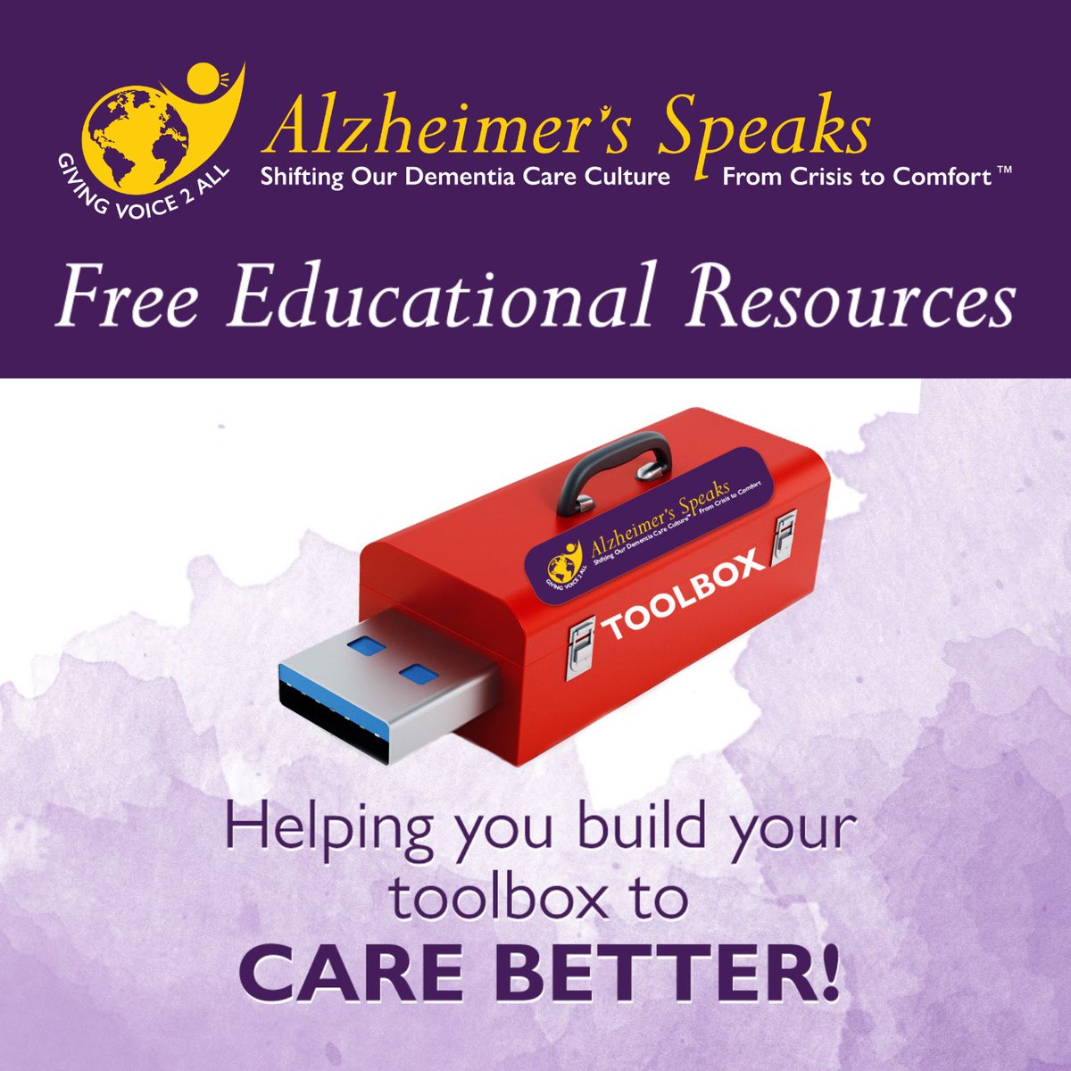 Looking For Support for Dementia Care? Check out Alzheimer's Speaks FREE Educational Resource for Dementia and Caregiving. 

alzheimersspeaks.com/free-education…