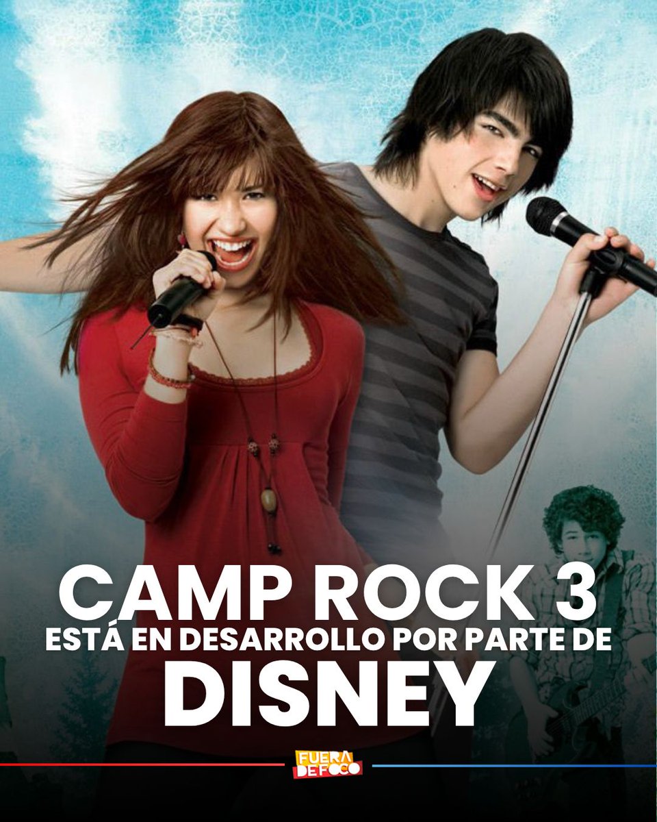 CONFIRMADO: La tercera parte de Camp Rock está en desarrollo por parte de Disney. De acuerdo a The DisInsider y DanielRPK, se desconoce si los Jonas Brothers y Demi Lovato estarán de vuelta para el proyecto 🎸