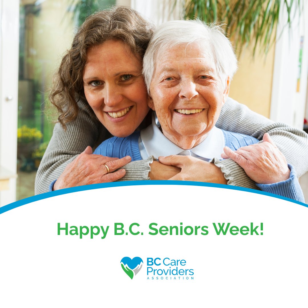 BCCareProviders's tweet image. This #SeniorsWeek, we also celebrate the dedicated individuals who support and care for seniors to ensure their health, safety and well-being. On behalf of BCCPA, thank you to all the family caregivers, nurses, support staff, and volunteers who support our seniors every day.