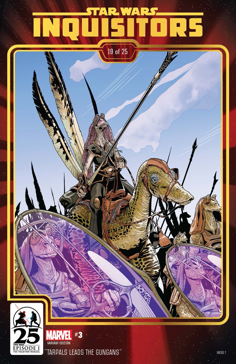 Simon Moore (Mooretoons Publishing) (@blaxkleric) on Twitter photo Variant Cover Of The Day - #StarWars Inquisitors No.3 by <a href="/TheRodneyBarnes/">Rodney Barnes</a> & <a href="/Marvel/">Marvel Entertainment</a>
Art by Chris Sprouse, Karl Story & Neeraj Menon
Another fantastic tribute to The Phantom Menace 25th Anniversary. Nice composition with the army in shadow at the back. Great stuff.๐๐ Variant Cover Of The Day - #StarWars Inquisitors No.3 by <a href="/TheRodneyBarnes/">Rodney Barnes</a> & <a href="/Marvel/">Marvel Entertainment</a>
Art by Chris Sprouse, Karl Story & Neeraj Menon
Another fantastic tribute to The Phantom Menace 25th Anniversary. Nice composition with the army in shadow at the back. Great stuff.๐๐