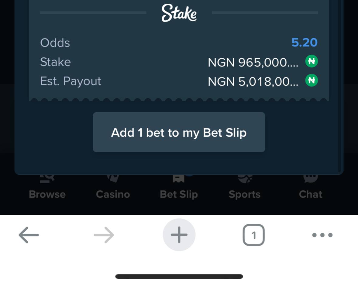 STAKE NIGHT 
   ➡️✨💥✨💥✨💥✨⬅️

AMOUNT STAKED ➡️4.1M 
EXPECTED CASH OUT ▶️11M

BET CLICK ⬇️⬇️
2 ODDS: stake.com/sports/home?be…

2 ODDS: stake.com/sports/home?be…

5 ODDS: stake.com/sports/home?be…

REGISTER AND DEPOSIT ⬇️⬇️
stake.com/?c=389c5797ef&…
Use SOLOMONBET  as promo Code to