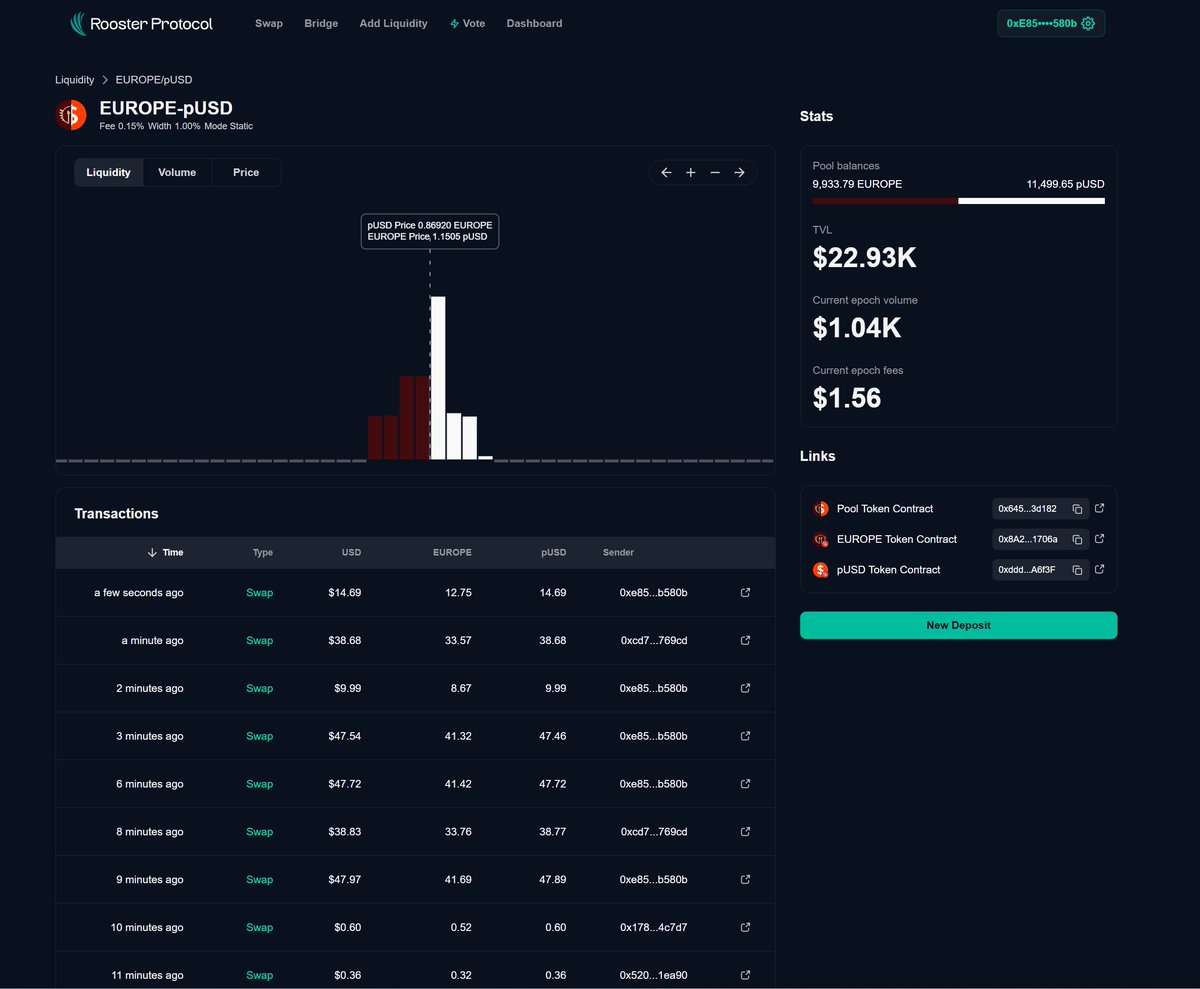 Perper (@perpernetwork) on Twitter photo 🚀 As part of the Plume (<a href="/plumenetwork/">Plume - RWAfi Chain</a>) mainnet launch, we’re excited to announce a major milestone for onchain finance!
You can now convert Plume USD (pUSD), along with other supported assets like USDC, USDT, ETH, PLUME, and more - into EUROPE, the fully-backed Euro stablecoin, 🚀 As part of the Plume (<a href="/plumenetwork/">Plume - RWAfi Chain</a>) mainnet launch, we’re excited to announce a major milestone for onchain finance!
You can now convert Plume USD (pUSD), along with other supported assets like USDC, USDT, ETH, PLUME, and more - into EUROPE, the fully-backed Euro stablecoin,
