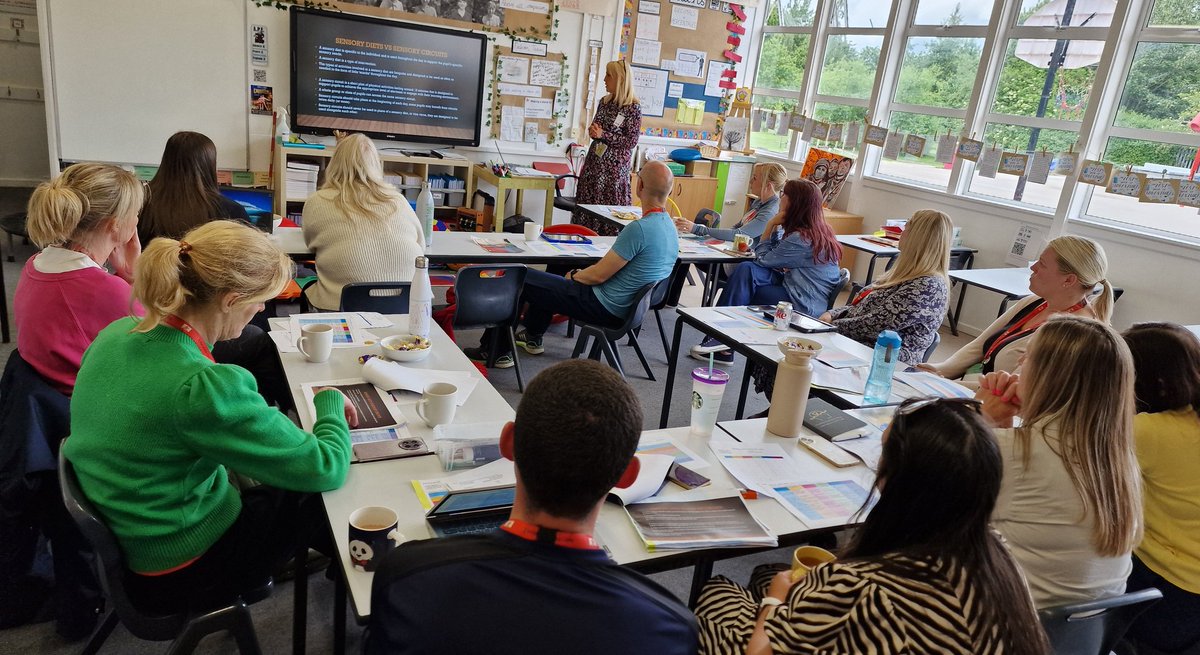 Another fantastic training opportunity from our colleagues in the Outreach Team <a href="/dorin_park/">Dorin Park School</a> 
Learning more about providing high quality sensory diets within the school day for our children.