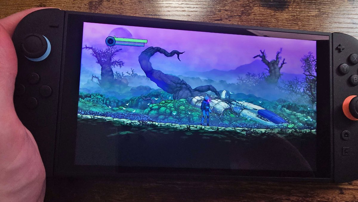 Ghost Song is running at a pitch perfect 60 fps on Switch 2. 🙌 I was never quite happy with its performance on Switch 1. If you're a Nintendo player and are interested in my game, this is a great time to play it! #switch2