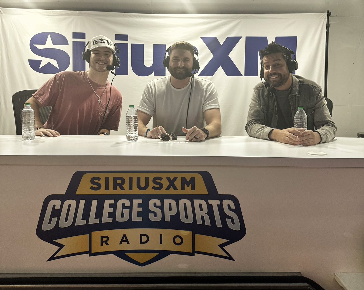 College Sports on SiriusXM (@sxmcollege) on Twitter photo Did you miss our takeover with <a href="/johnbcrist/">John Crist</a>, <a href="/mralexlagos/">Alex Lagos</a> and <a href="/eastonjsmith/">Easton J Smith</a> live from #CMAFest?
Check out the full show: sxm.app.link/CSRCMAFest Did you miss our takeover with <a href="/johnbcrist/">John Crist</a>, <a href="/mralexlagos/">Alex Lagos</a> and <a href="/eastonjsmith/">Easton J Smith</a> live from #CMAFest?
Check out the full show: sxm.app.link/CSRCMAFest