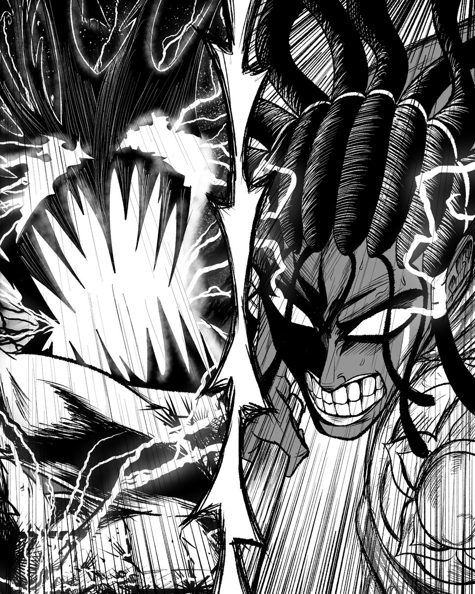 hide_fire_11's tweet photo. Sexta ronda del Tenkaichi: Togo Shigekata vs Yasuke.
En este combate siempre apoye a Yasuke pero luego de escuchar el rap de @Bynmc_skill Togo se hizo mi favorito porque esta loco y eso me encanta.
#テンカイチ #tenkaichi #テンカイチアニメ化 #manga #mangaart #DigitalArtist #yasuke https://t.co/jh6fbBSioo