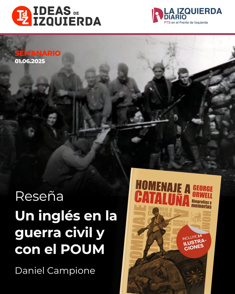 Ediciones IPS (@ediciones_ips) on Twitter photo Homenaje a Cataluña de George Orwell
Compartimos y agradecemos la reseña de Daniel Campione publicada originalmente en <a href="/huella_delsur/">Huella del Sur</a> del libro "Homenaje a Cataluña", de George Orwell.
📚Conseguilo en:
edicionesips.com.ar/producto/homen…
👉Leela completa:
laizquierdadiario.com/Un-ingles-en-l… Homenaje a Cataluña de George Orwell
Compartimos y agradecemos la reseña de Daniel Campione publicada originalmente en <a href="/huella_delsur/">Huella del Sur</a> del libro "Homenaje a Cataluña", de George Orwell.
📚Conseguilo en:
edicionesips.com.ar/producto/homen…
👉Leela completa:
laizquierdadiario.com/Un-ingles-en-l…