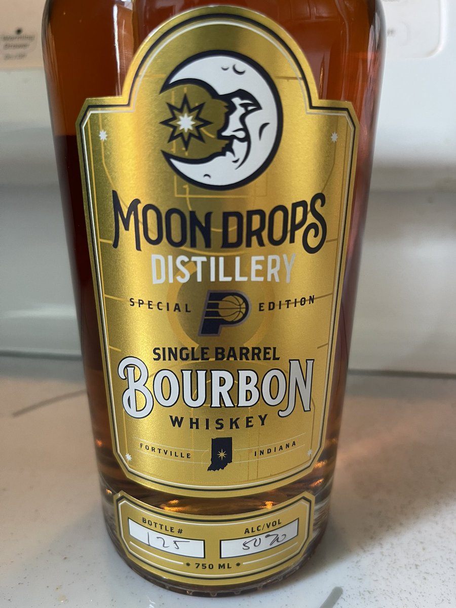 YesChefHeather's tweet photo. A little @DistilleryMoon Bourbon for tonight’s festivities. LFG Pacers!!! #NBAFinals https://t.co/njy3PKRmZL