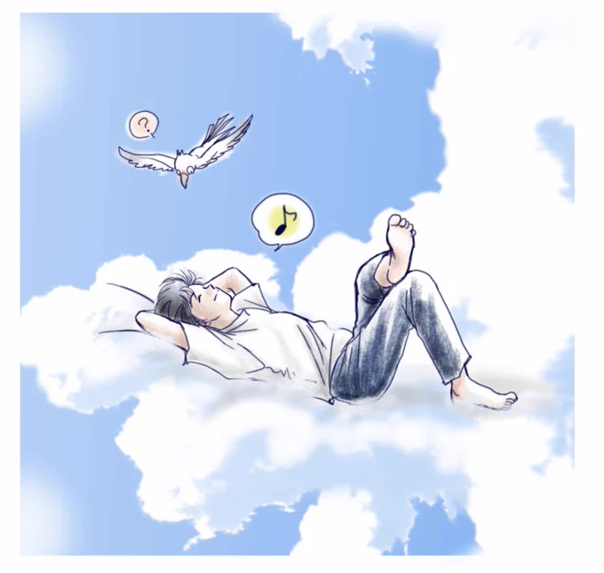 おはようございます 今日も良い天気本当は休んでのんびり過ごしたいけど、まだまだ仕事が落ち着かぬ 創作の虚無はちょっと脱出できてるかなネーム3ページ目。もっといいコマ割り方ないものかどうか悩み中 過去絵